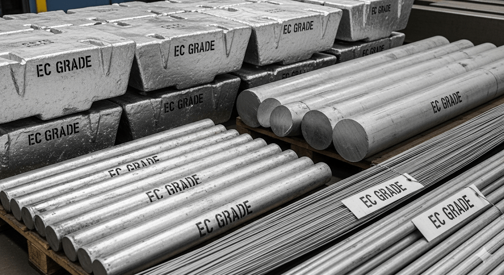 aluminium ec grade ingots